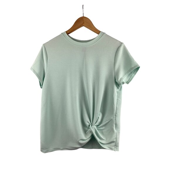 Skechers Womens Mint Green Knot Front Tee S - Picture 1 of 6